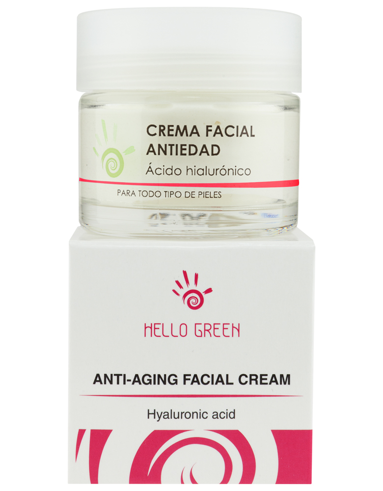 Crema facial antiedad con ácido hialurónico Crema facial antiedad con ácido hialurónico